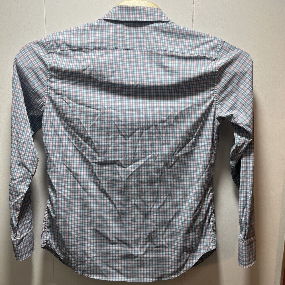 Bonobos Slim Fit Performance Shirt Size Medium Gingham Check Button Up - Picture 5 of 6